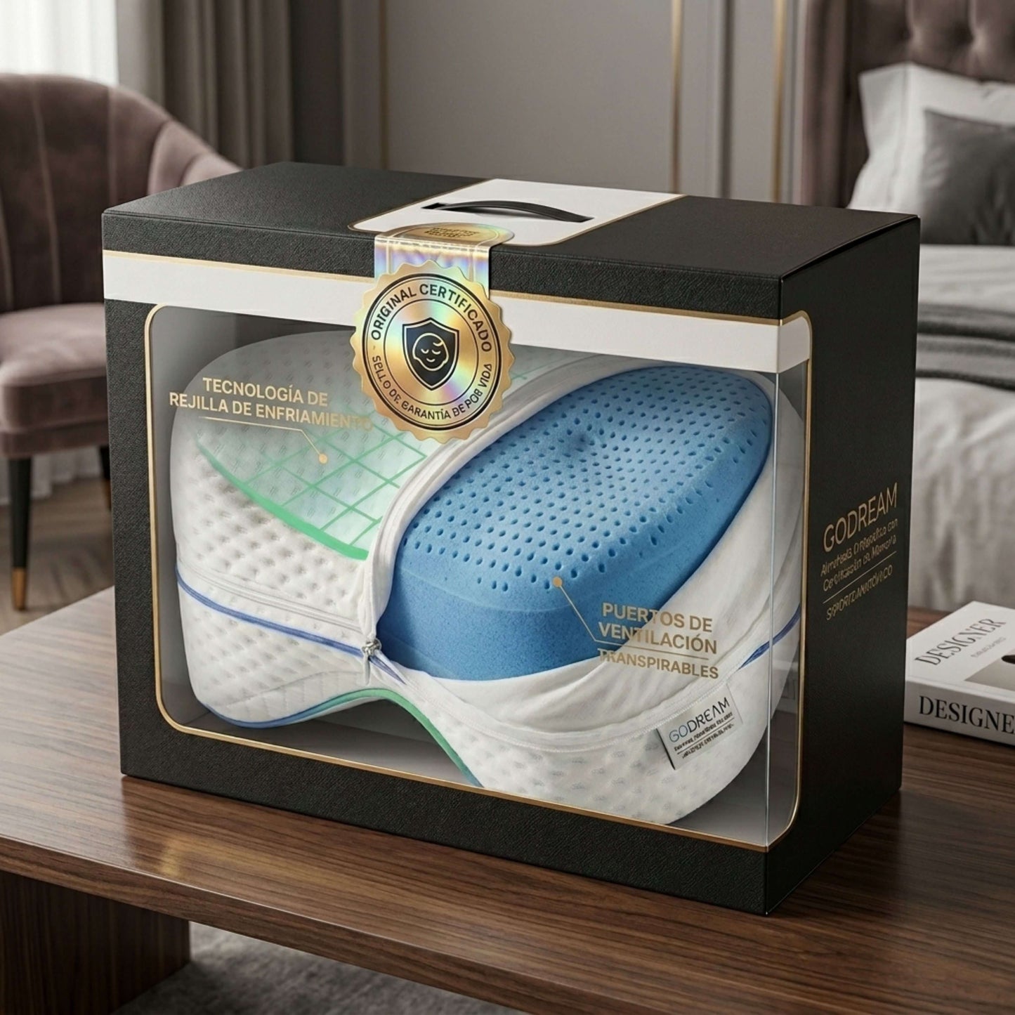 Almohada Ortopédica para Entrepiernas GoDream™: Duerme sin Dolor de Espalda desde la Primera Noche (Ergonomía Médica 2.0)