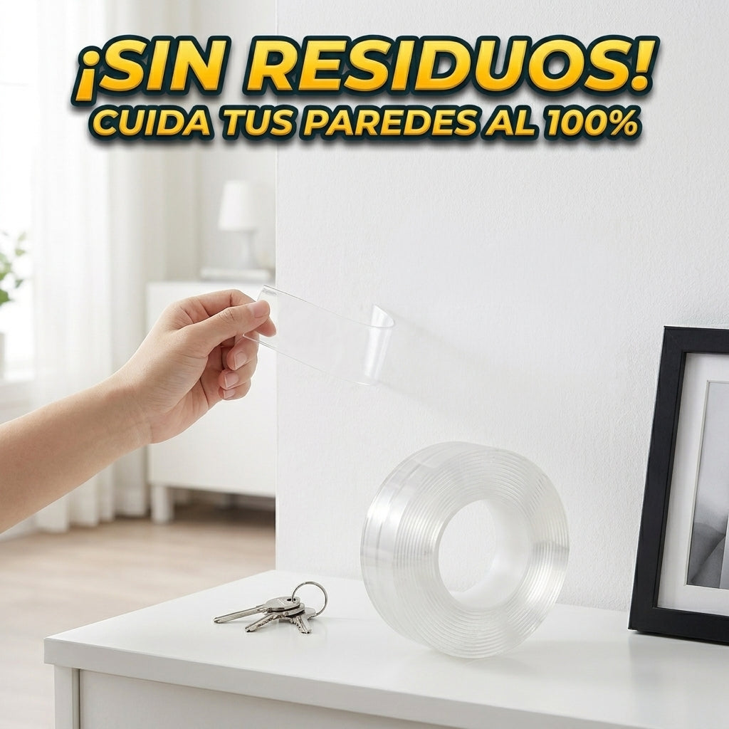 Cinta Lavable y Reutilizable MagicTape™: Adiós a los Huecos en la Pared (Promo 3x1 Hoy)