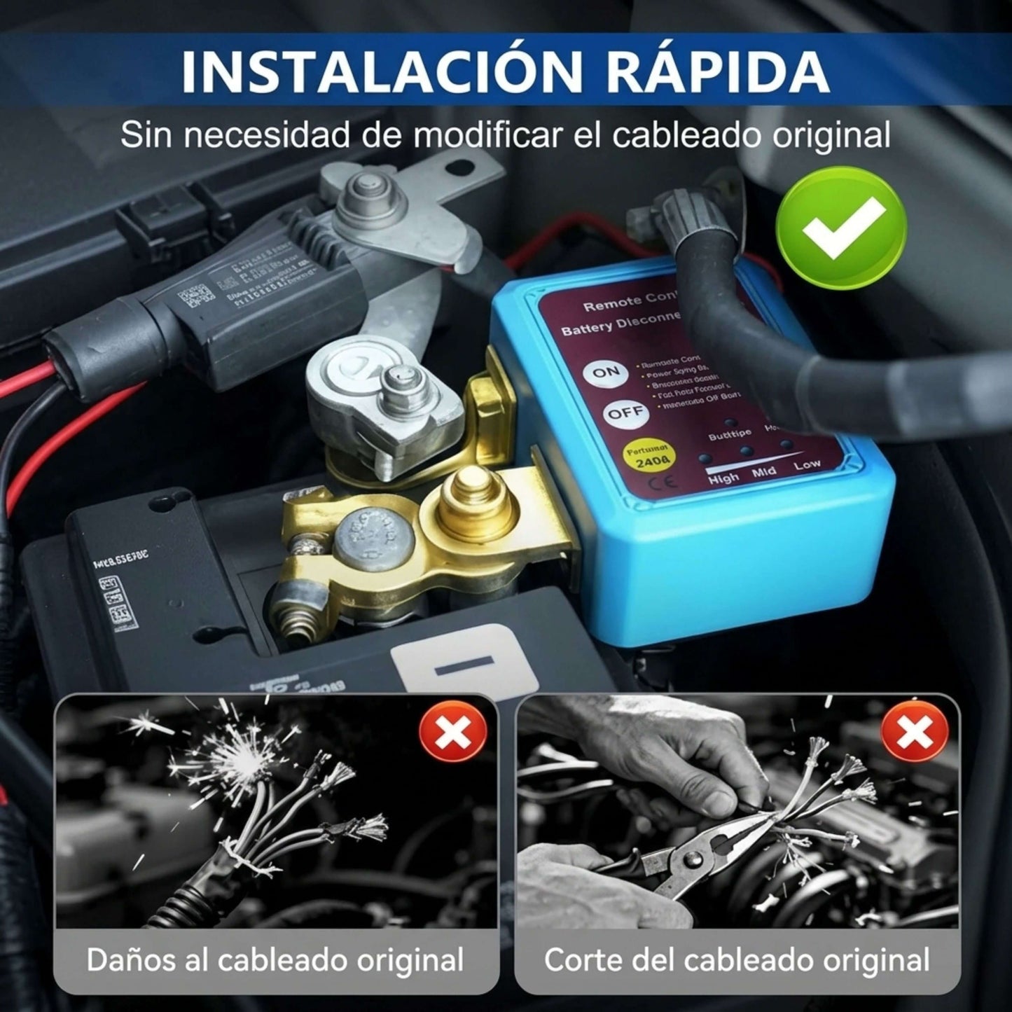 Interruptor de Apagado CarLock™: Duerme Sin Miedo Que Te Roben El Auto