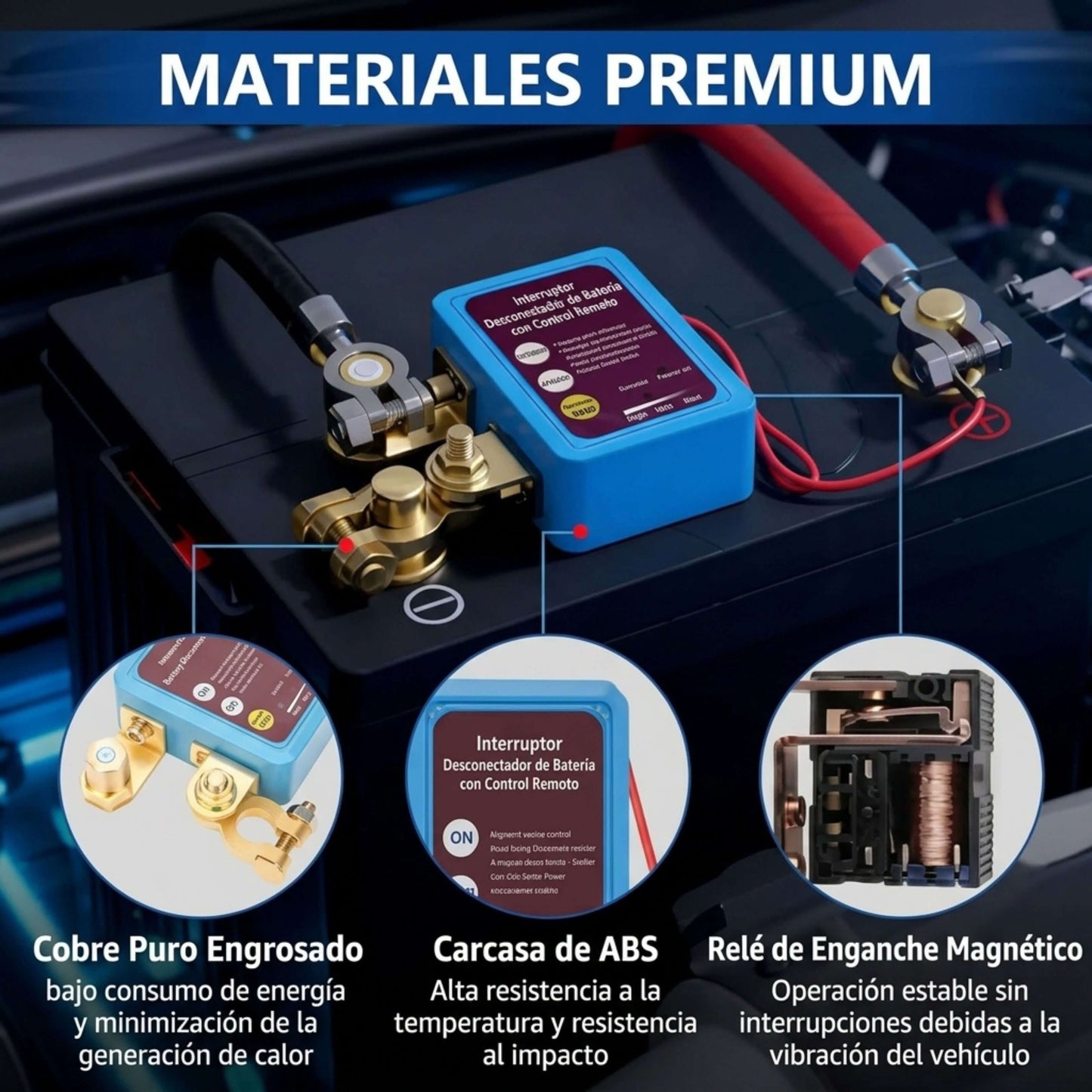 Interruptor de Apagado CarLock™: Duerme Sin Miedo Que Te Roben El Auto