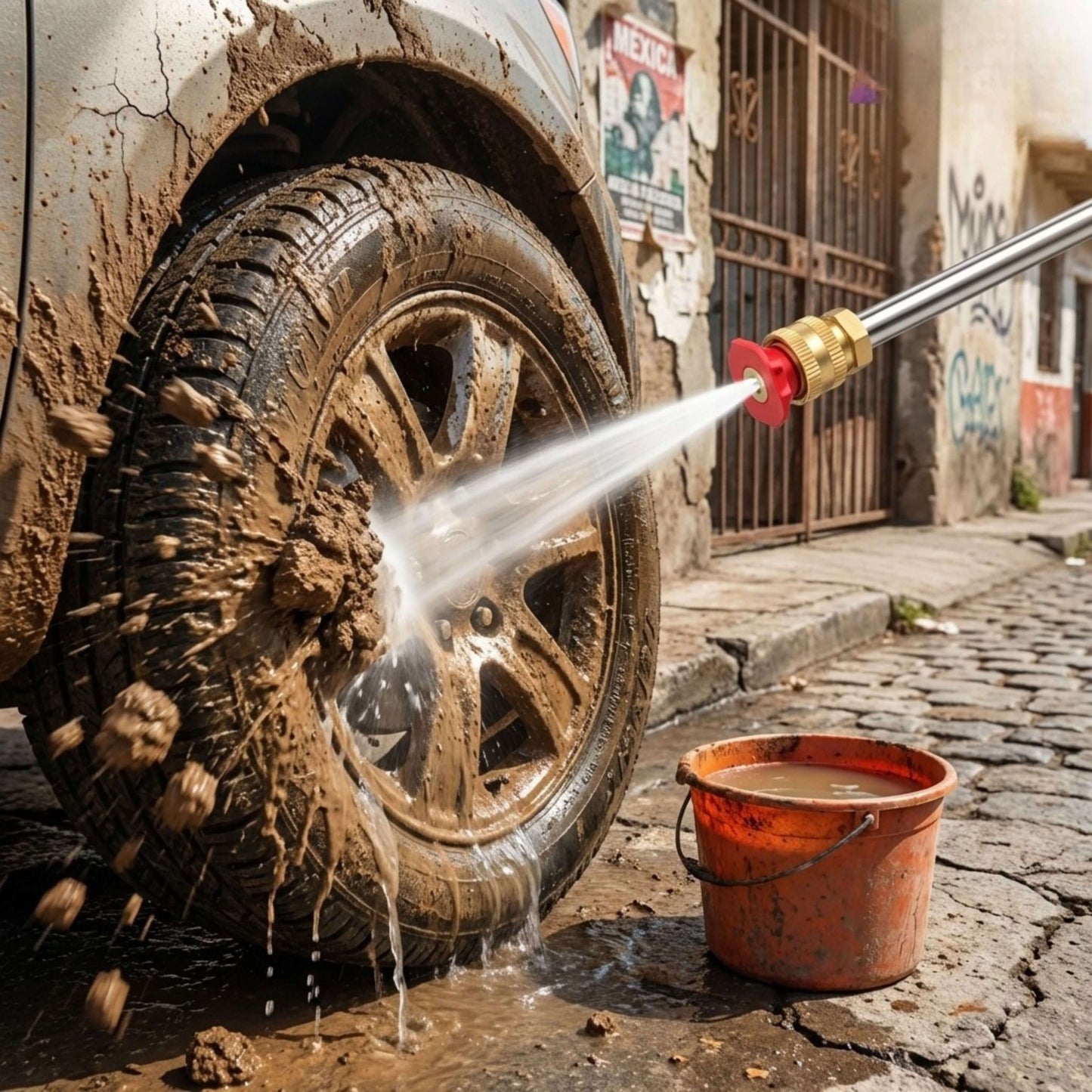 HydroMax™ Hidrolavadora Portátil: Lava tu Coche en 20 Minutos Sin Desperdiciar Agua (Batería de Larga Duración y Chorro de Alta Presión)