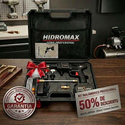 HydroMax™ Hidrolavadora Portátil: Lava tu Coche en 20 Minutos Sin Desperdiciar Agua (Batería de Larga Duración y Chorro de Alta Presión)