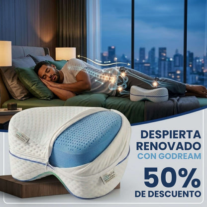 Almohada Ortopédica para Entrepiernas GoDream™: Duerme sin Dolor de Espalda desde la Primera Noche (Ergonomía Médica 2.0)