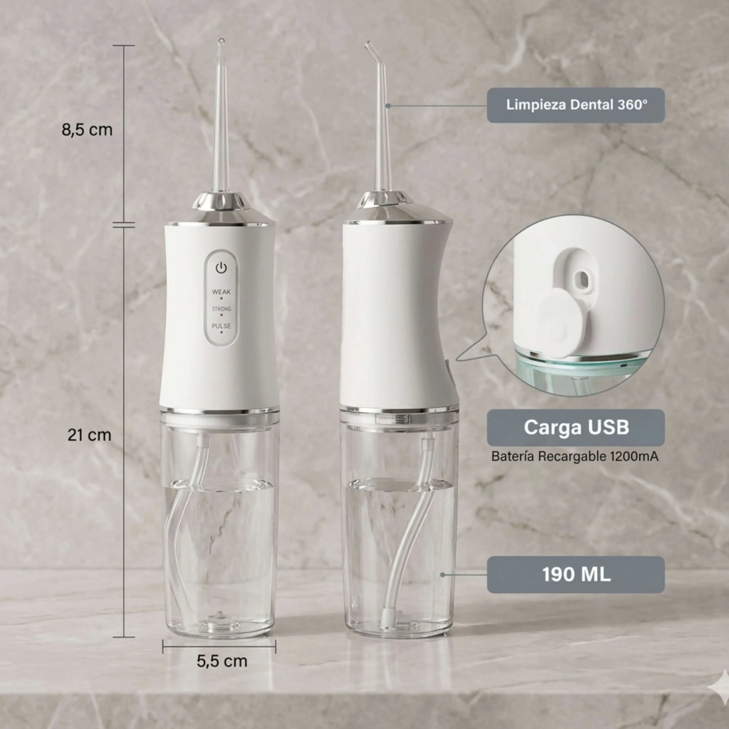 Irrigador dental OralDent™: Adiós Encías Inflamadas y Mal Aliento (Más Eficaz que el Cepillado y el Hilo Dental)