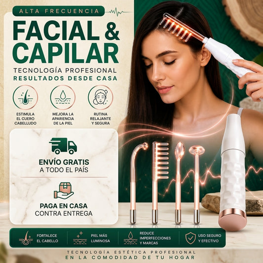 BioStim™  | Alta Frecuencia Facial y Capilar | Piel Joven y Cabello Fuerte
