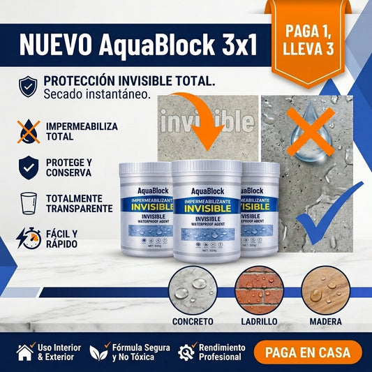 Sellador Impermeabilizante AquaBlock™: Detén Filtraciones en 10 Minutos (Acabado Invisible)
