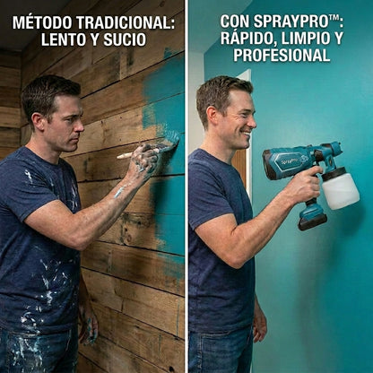 SprayPro™ Inalámbrica : Adiós a las Brochas Desordenadas y Acabados Desparejos