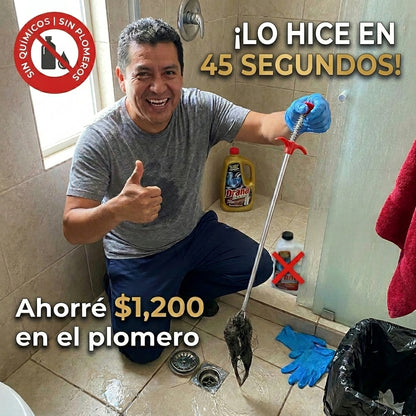 ¡2X1! Pinzas FlexiGrip™: Arranca el Tapón de Cabello en 60 Segundos (Sin Químicos Peligrosos)