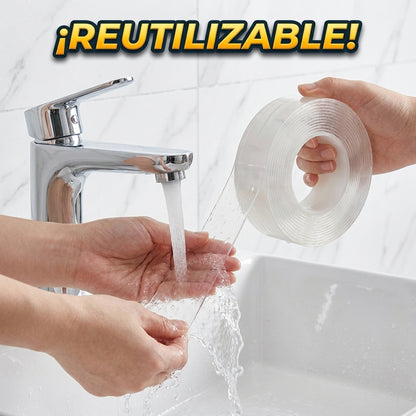 Cinta Lavable y Reutilizable MagicTape™: Adiós a los Huecos en la Pared (Promo 3x1 Hoy)