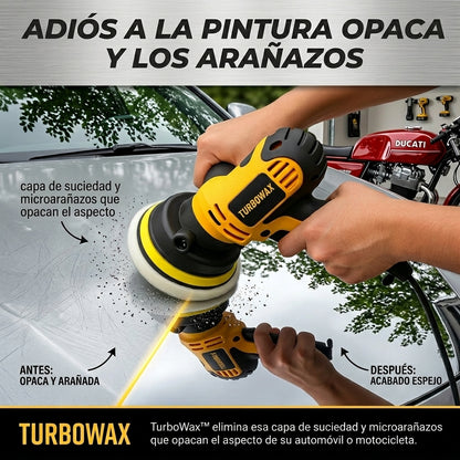 TurboWax™ | Polichadora Eléctrica | Recupera el Brillo Original de tu Vehiculo
