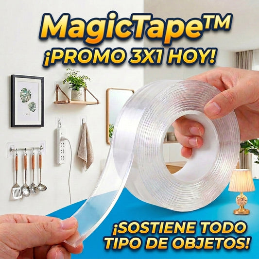 Cinta Lavable y Reutilizable MagicTape™: Adiós a los Huecos en la Pared (Promo 3x1 Hoy)